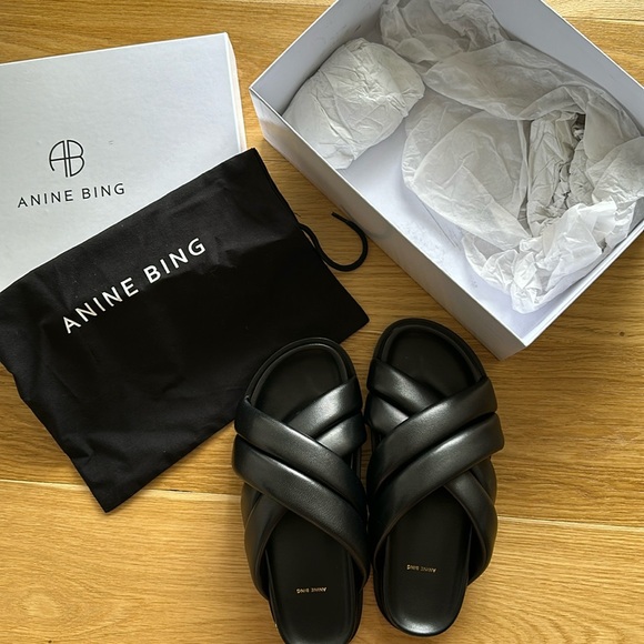 Anine Bing Shoes - Brand new beautiful and very comfortable black Anine Bing sandals size 37